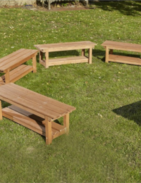 Lot de 3 supports intérieur en bois pour bac d’exploration sensoriel 95 cm
